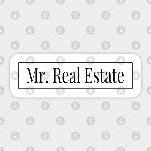 Mr. Real Estate (light colors) Sticker by The Favorita